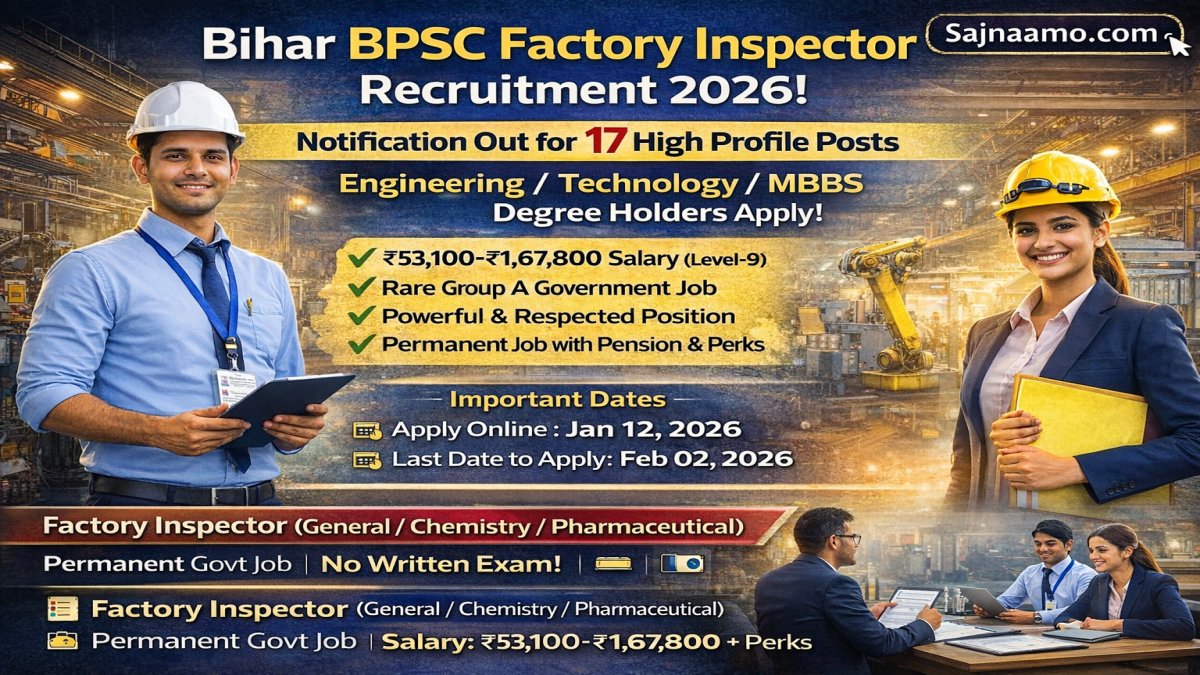 Bihar BPSC Factory Inspector