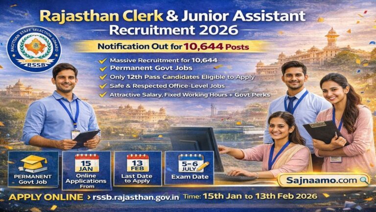 RSSB Clerk Gr-II / Junior Assistant Recruitment 2026