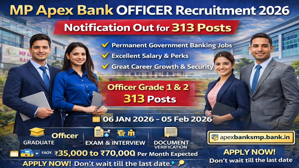 MP Apex Bank Officer Grade 1 & 2 Recruitment