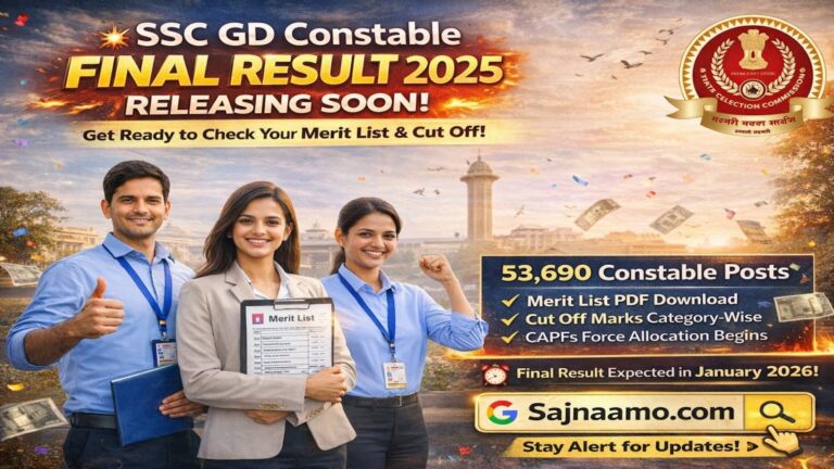 SSC GD Constable 2025 Final Result