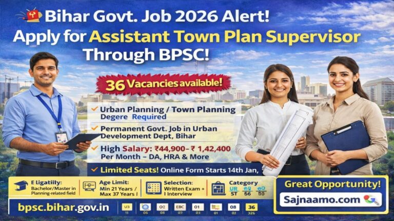 BPSC Assistant Town Plan Supervisor Vacancy
